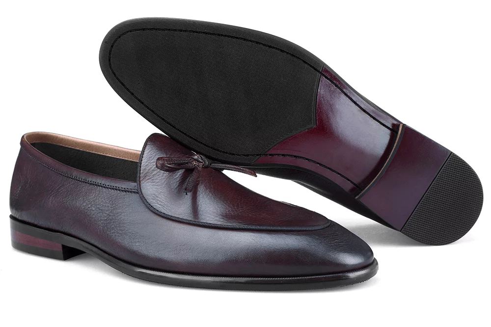 Red sales wine loafers