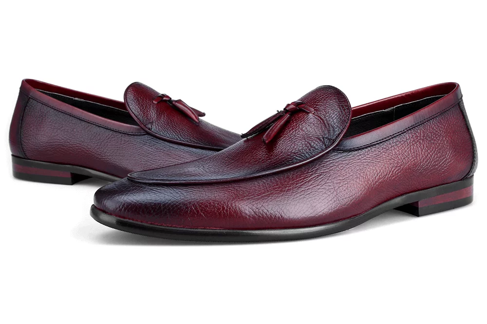 Red on sale wine loafers